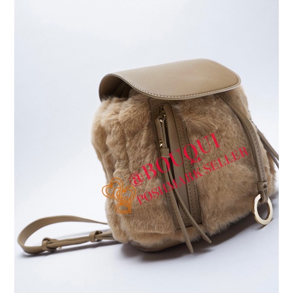 BLOGGERS FAV ZARA FAUX FUR BACKPACK